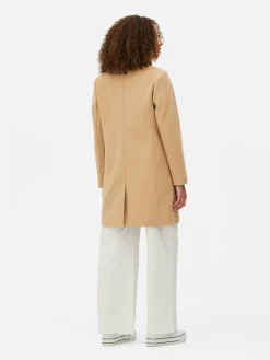 Mujer Primark Abrigos Y Chaquetas|Abrigo Clásico De Botonadura Simple