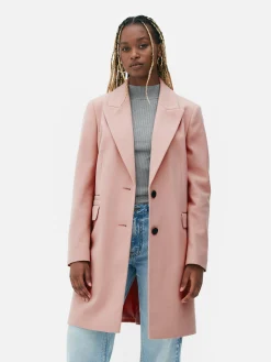 Mujer Primark Abrigos Y Chaquetas|Abrigo Con Botonadura Sencilla