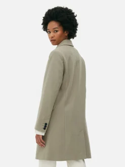 Mujer Primark Abrigos Y Chaquetas|Abrigo Con Botonadura Sencilla