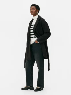 Mujer Primark Abrigos Y Chaquetas|Abrigo Cruzado Con Cinturón