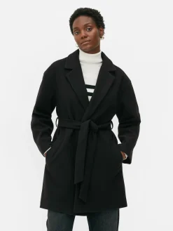 Mujer Primark Abrigos Y Chaquetas|Abrigo Cruzado Con Cinturón