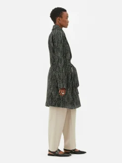 Mujer Primark Abrigos Y Chaquetas|Abrigo De Tejido De Espiga Con Cinturón