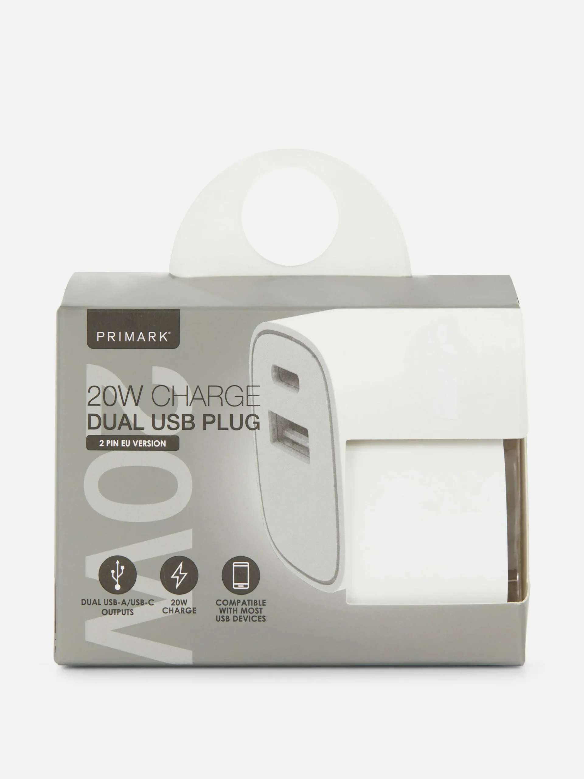 Primark Cargadores|Adaptador De Viaje De Doble Clavija