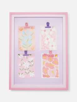Primark Marcos Y Adornos De Pared|Adorno De Pared Colgante Con Clips Y Flores