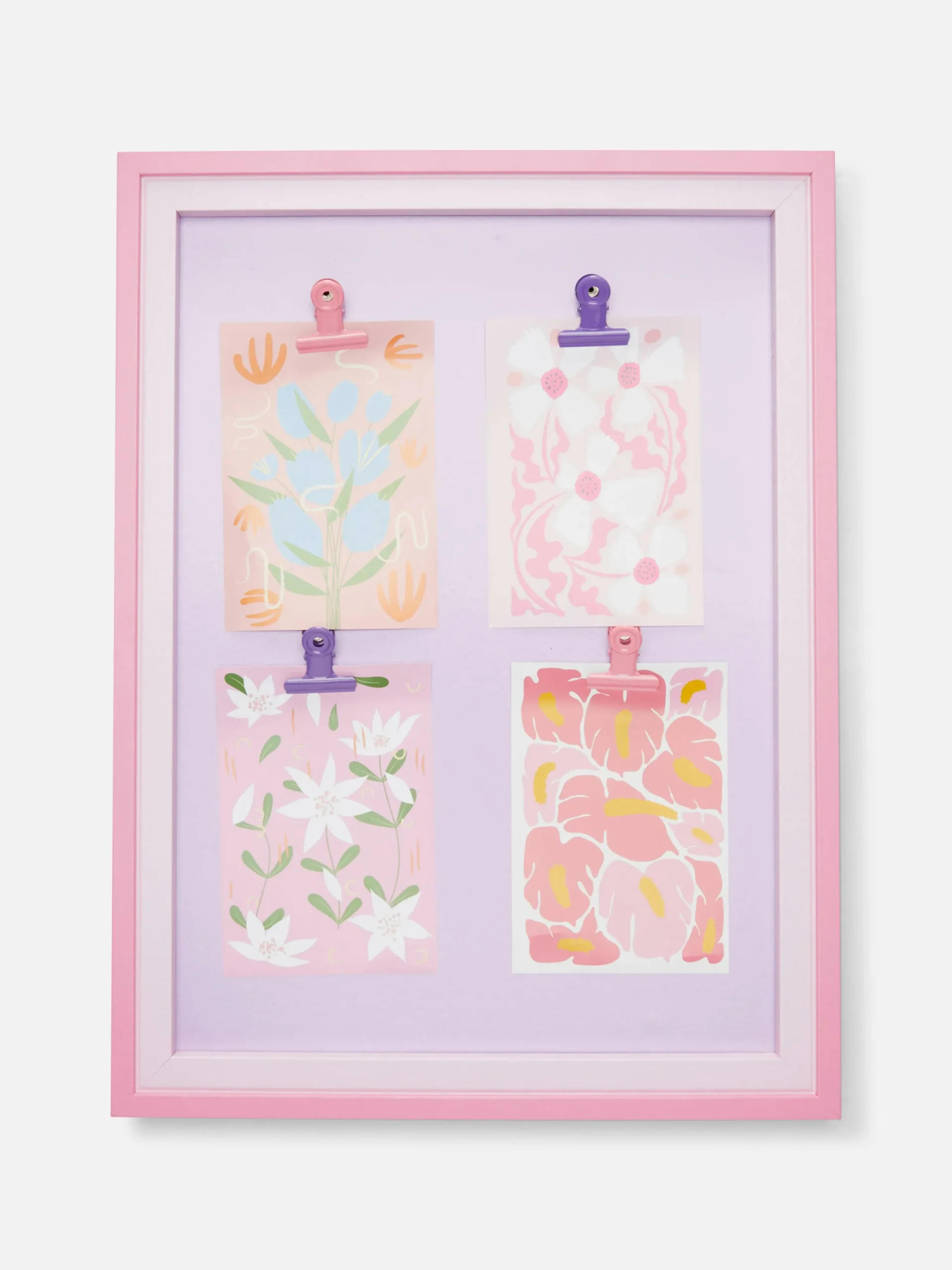 Primark Marcos Y Adornos De Pared|Adorno De Pared Colgante Con Clips Y Flores