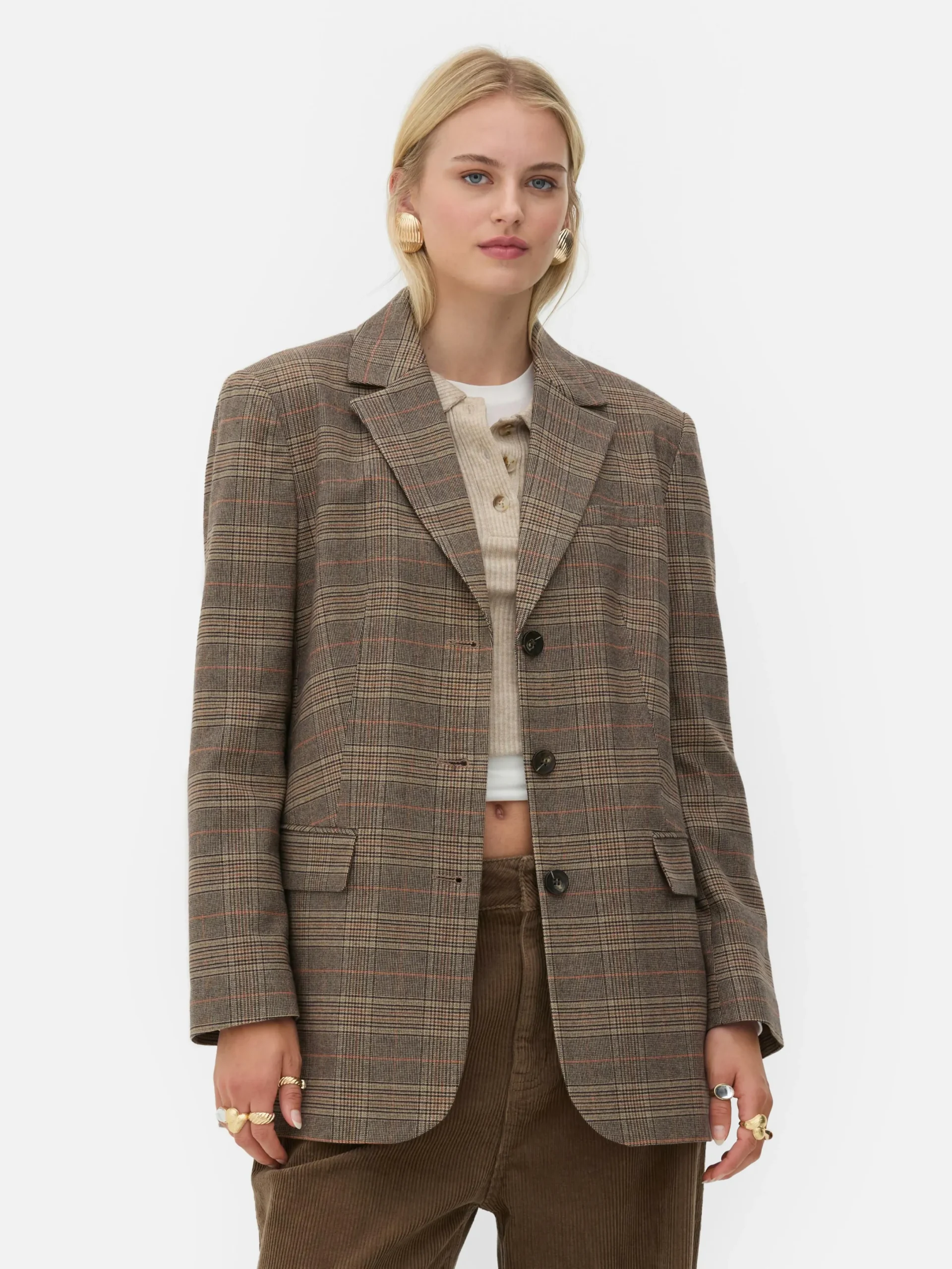 Mujer Primark Blazers|Americana Con Un Solo Botón De Rita Ora