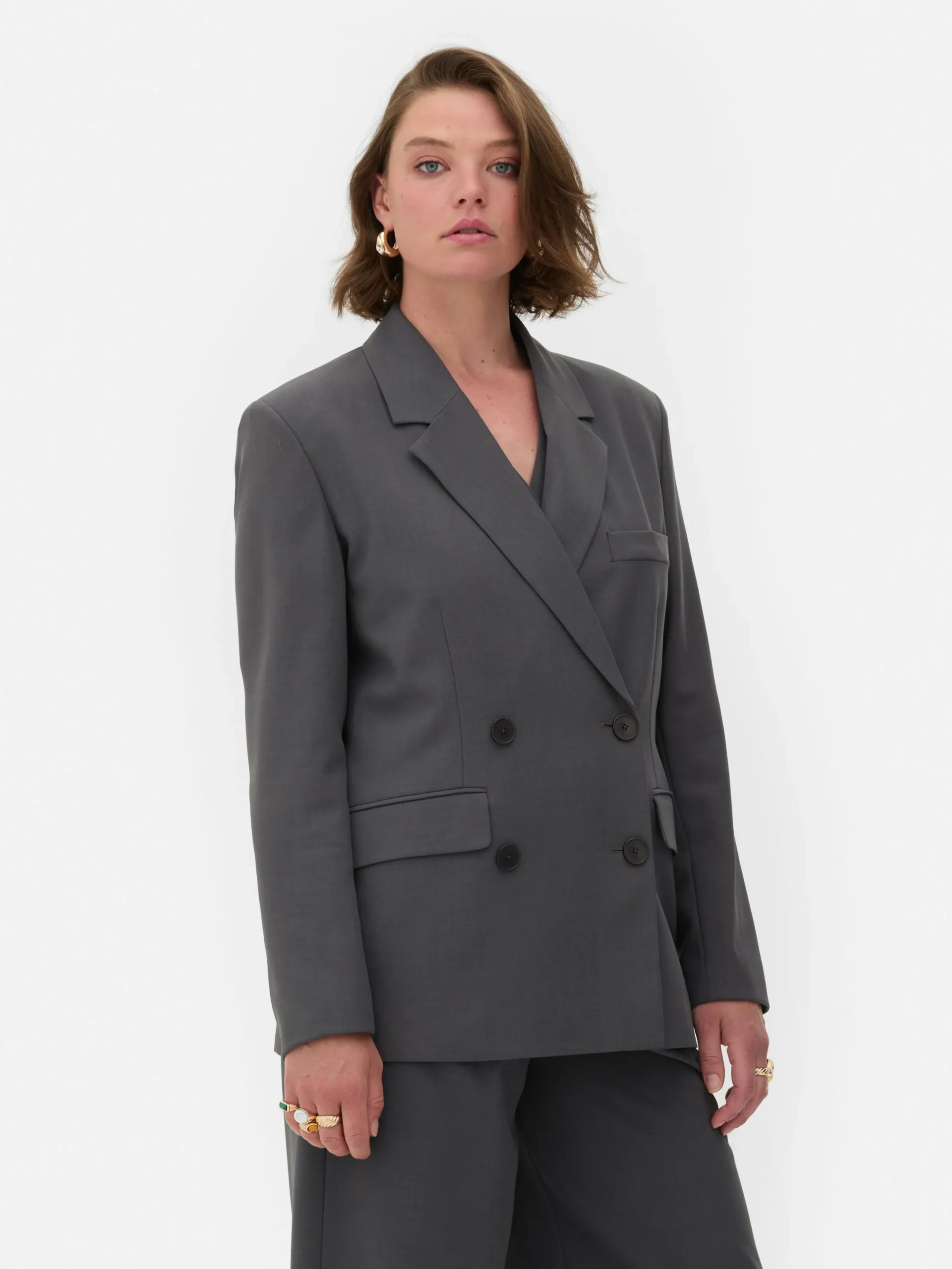 Mujer Primark Blazers|Americana De Doble Botonadura De Rita Ora