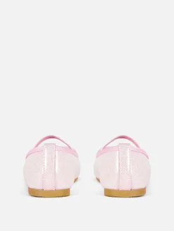 Niños Primark Zapatos Planos|Bailarinas Con Purpurina De Minnie Mouse De Disney