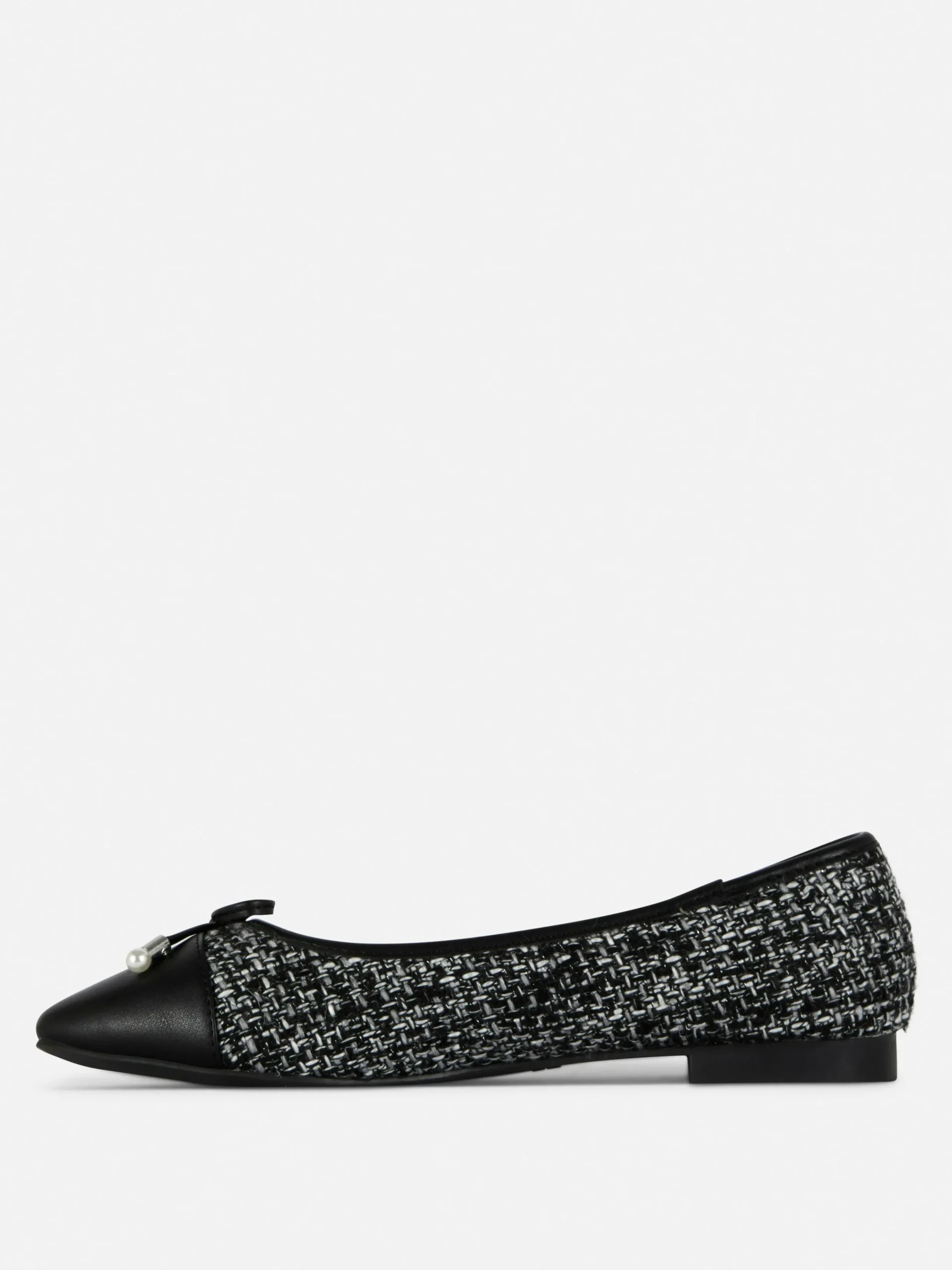 Mujer Primark Zapatos Planos|Bailarinas De Bouclé Con Puntera En Contraste