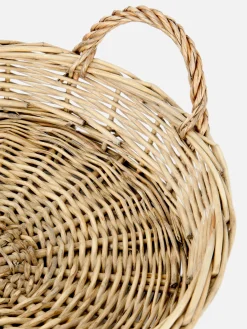 Primark Menaje|Bandeja De Mimbre Redonda Con Asas