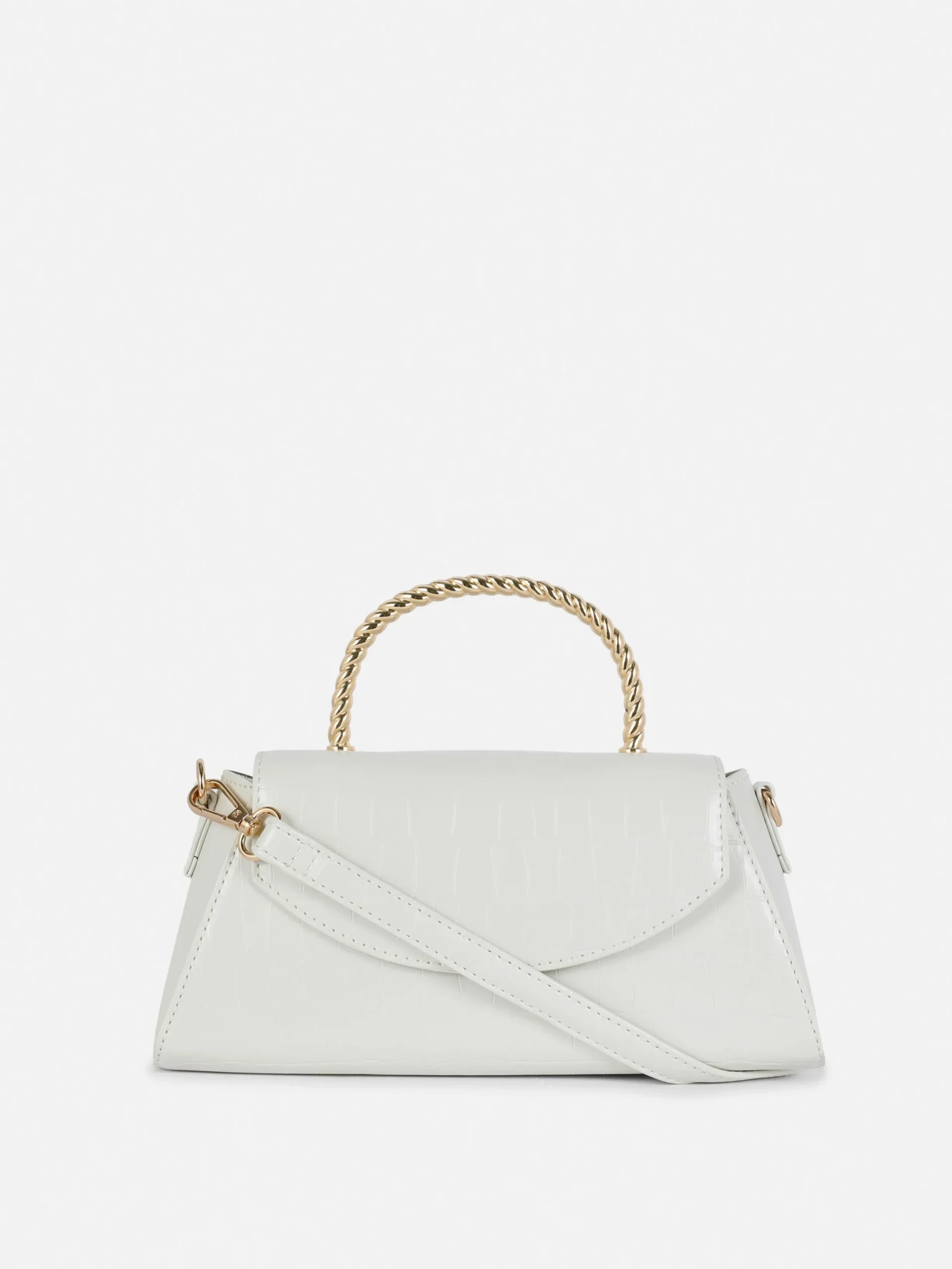 Mujer Primark Bolsos Y Monederos|Bandolera De Cocodrilo Sintético Con Asa Metálica