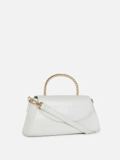 Mujer Primark Bolsos Y Monederos|Bandolera De Cocodrilo Sintético Con Asa Metálica