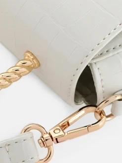 Mujer Primark Bolsos Y Monederos|Bandolera De Cocodrilo Sintético Con Asa Metálica