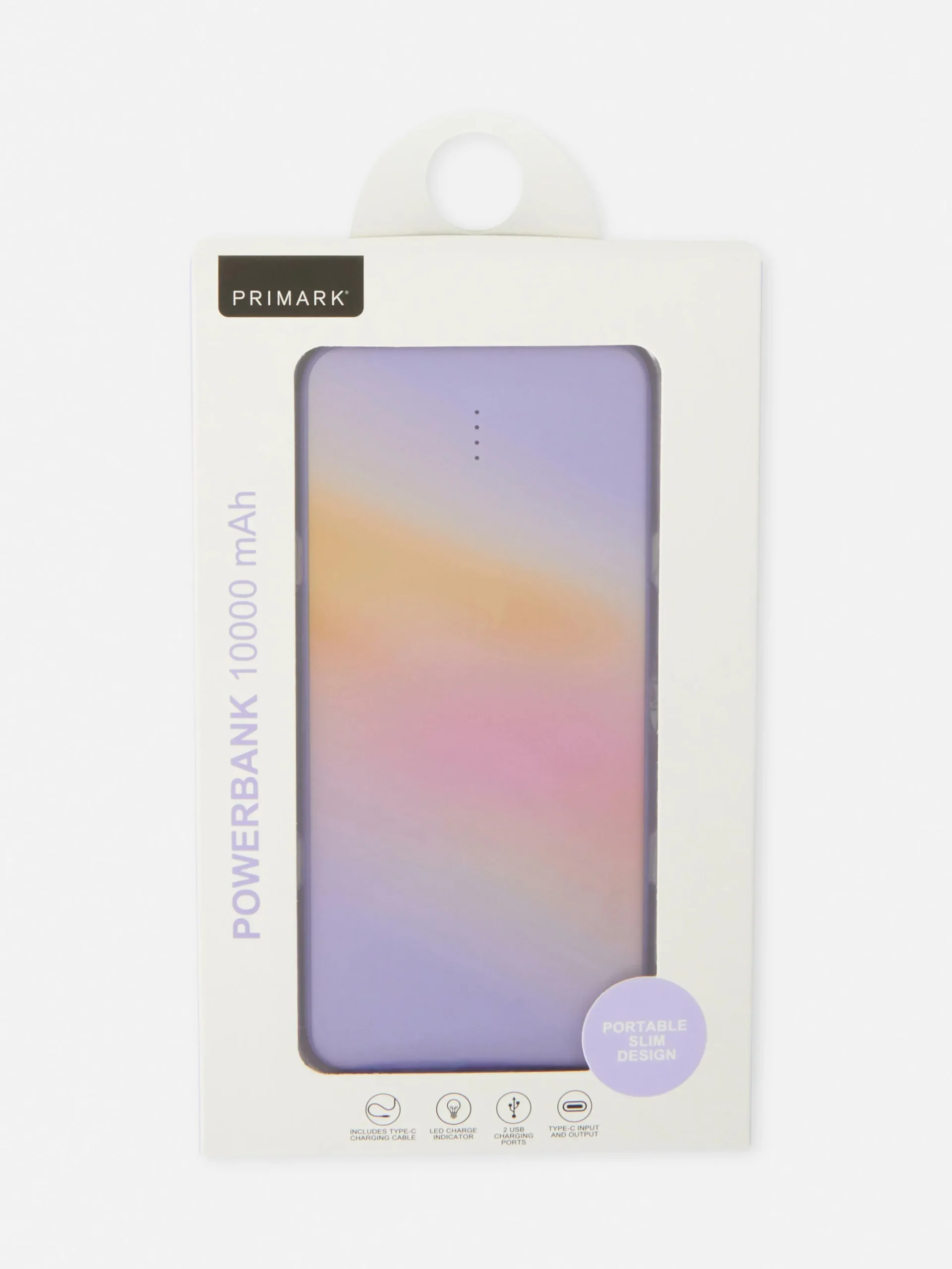 Primark Cargadores|Batería Externa De 10000 MAh Con Efecto Degradado