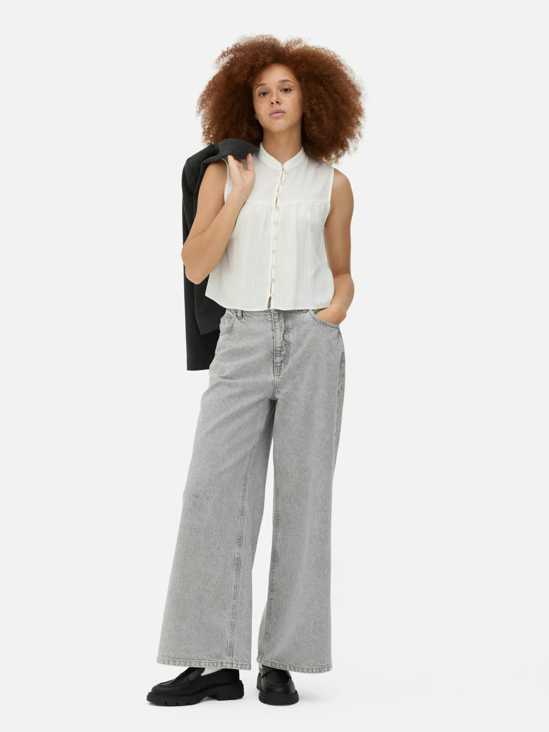 Mujer Primark Camisas Y Blusas|Blusa Con Flores Estilo Campiña