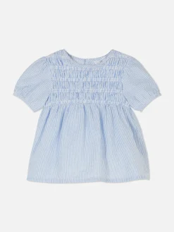 Primark Tops Y Camisetas|Blusa Con Vuelo Fruncida A Rayas