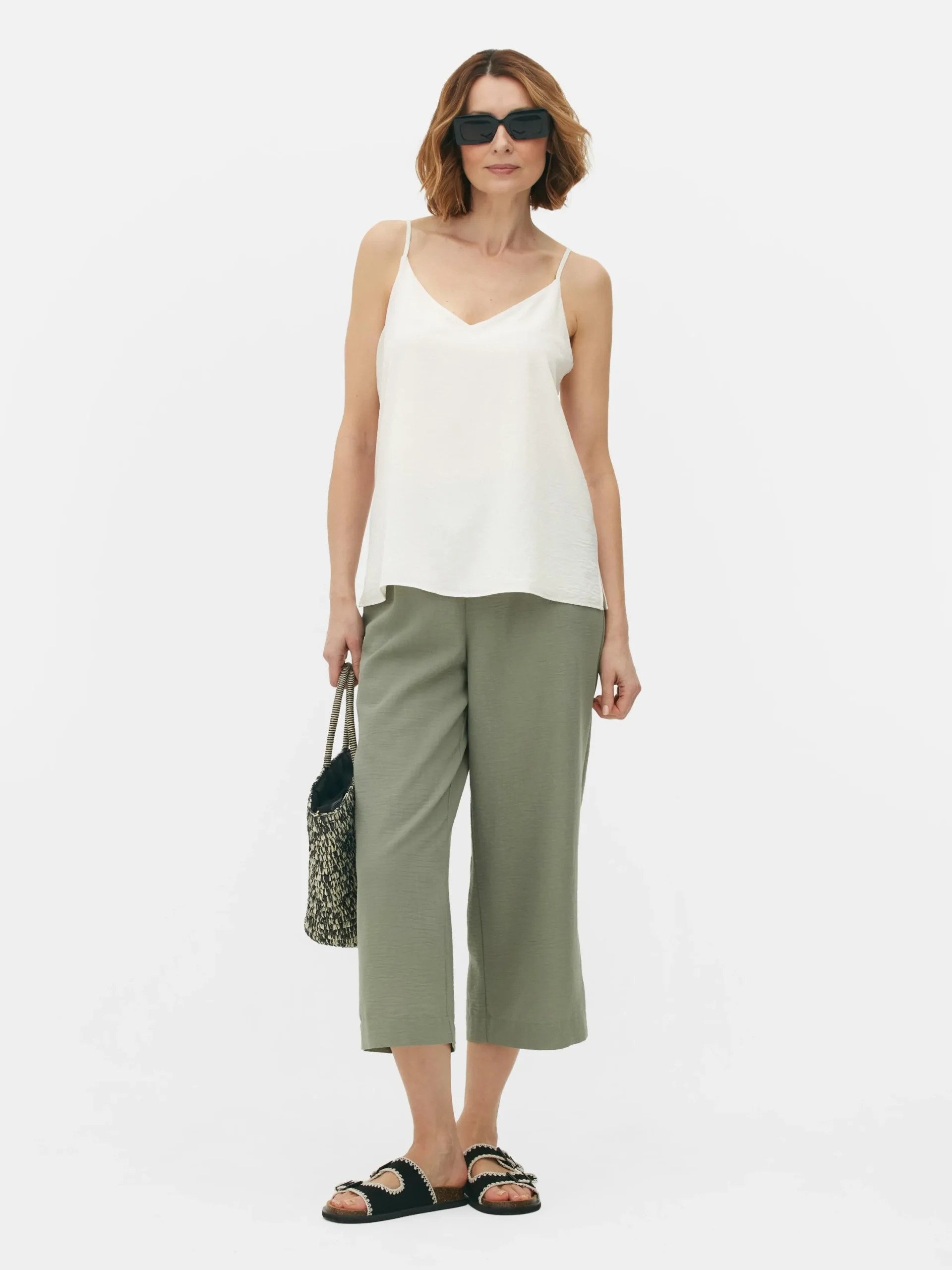 Mujer Primark Camisas Y Blusas|Blusa De Tirantes Con Cuello De Pico