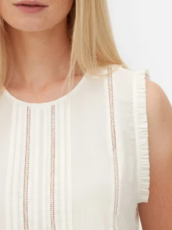 Mujer Primark Camisas Y Blusas|Blusa Sin Mangas Con Volantes