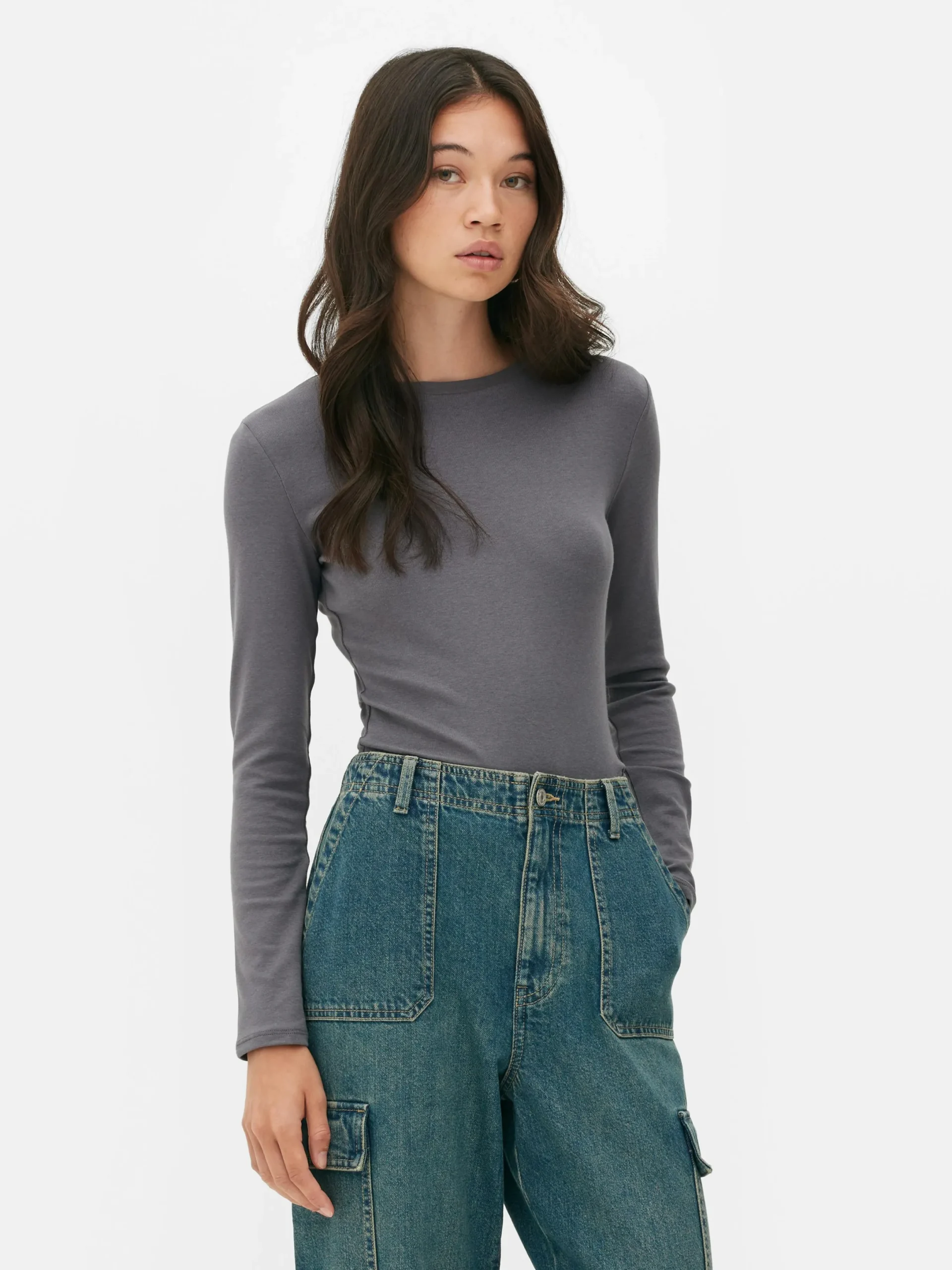 Mujer Primark Tops Y Camisetas|Body Acanalado De Tacto Suave