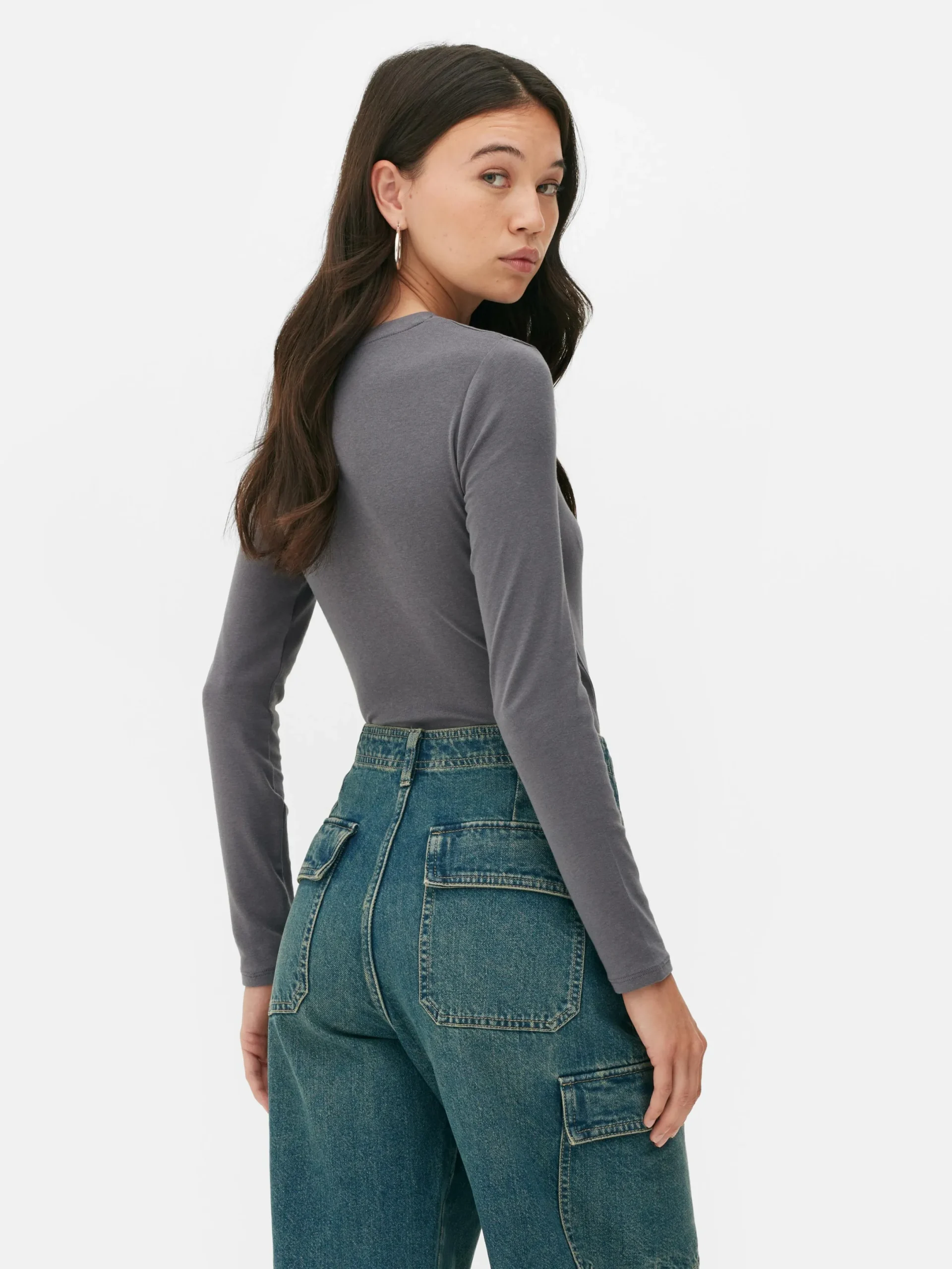 Mujer Primark Tops Y Camisetas|Body Acanalado De Tacto Suave