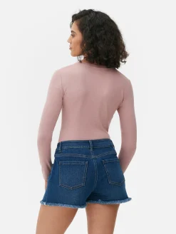 Mujer Primark Tops Y Camisetas|Body Acanalado De Tacto Suave