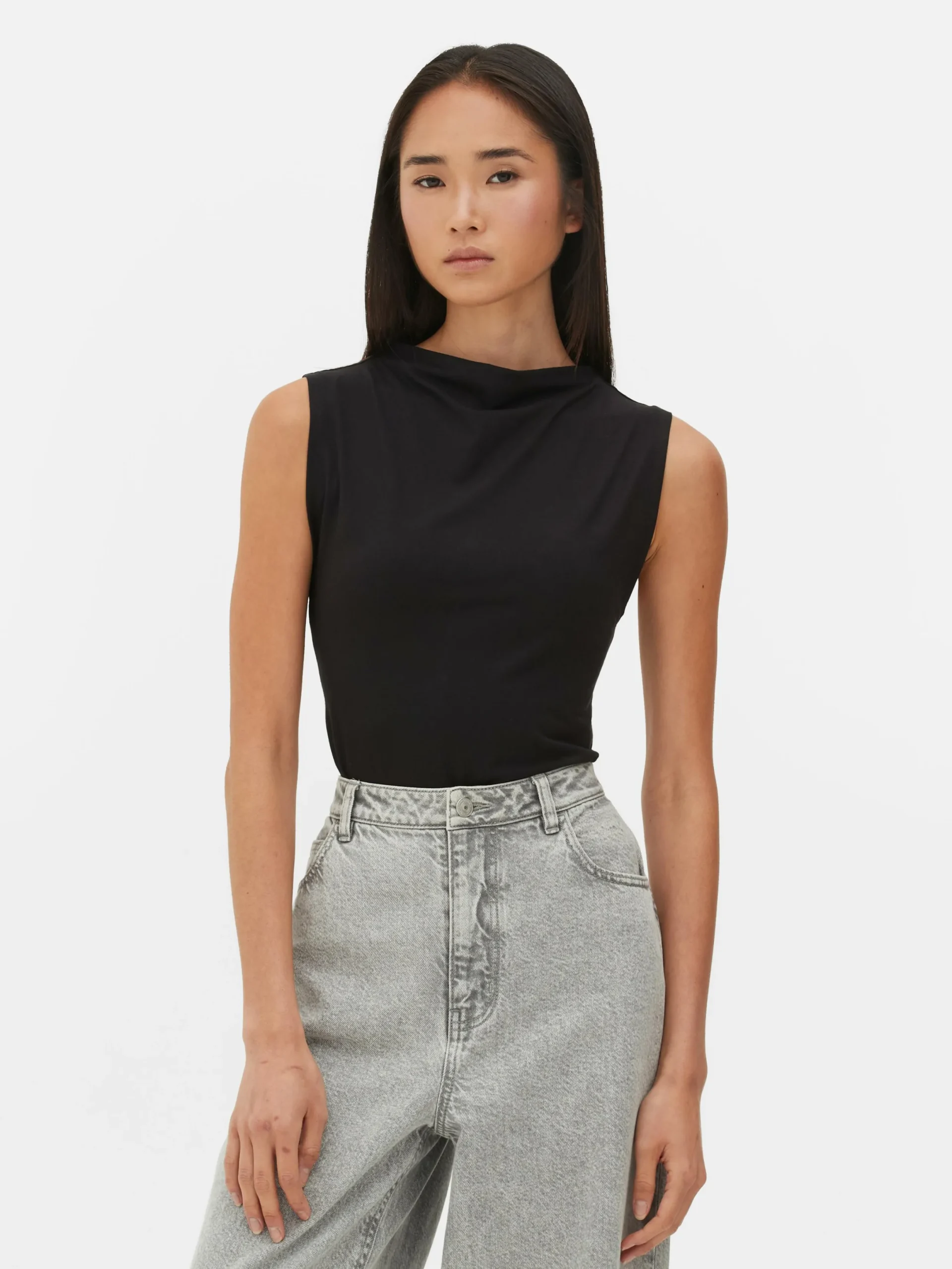 Mujer Primark Tops Y Camisetas|Body De Cuello Alto Sin Mangas