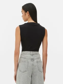 Mujer Primark Tops Y Camisetas|Body De Cuello Alto Sin Mangas