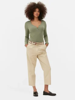 Mujer Primark Tops Y Camisetas|Body De Manga Larga Y Cuello Henley