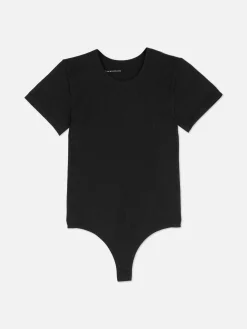 Mujer Primark Tops Y Camisetas|Body Estilo Camiseta Acanalado Sin Costuras
