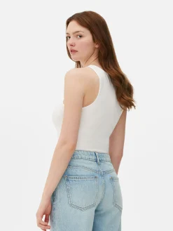 Mujer Primark Tops Y Camisetas|Body Sin Mangas Con Espalda Olímpica