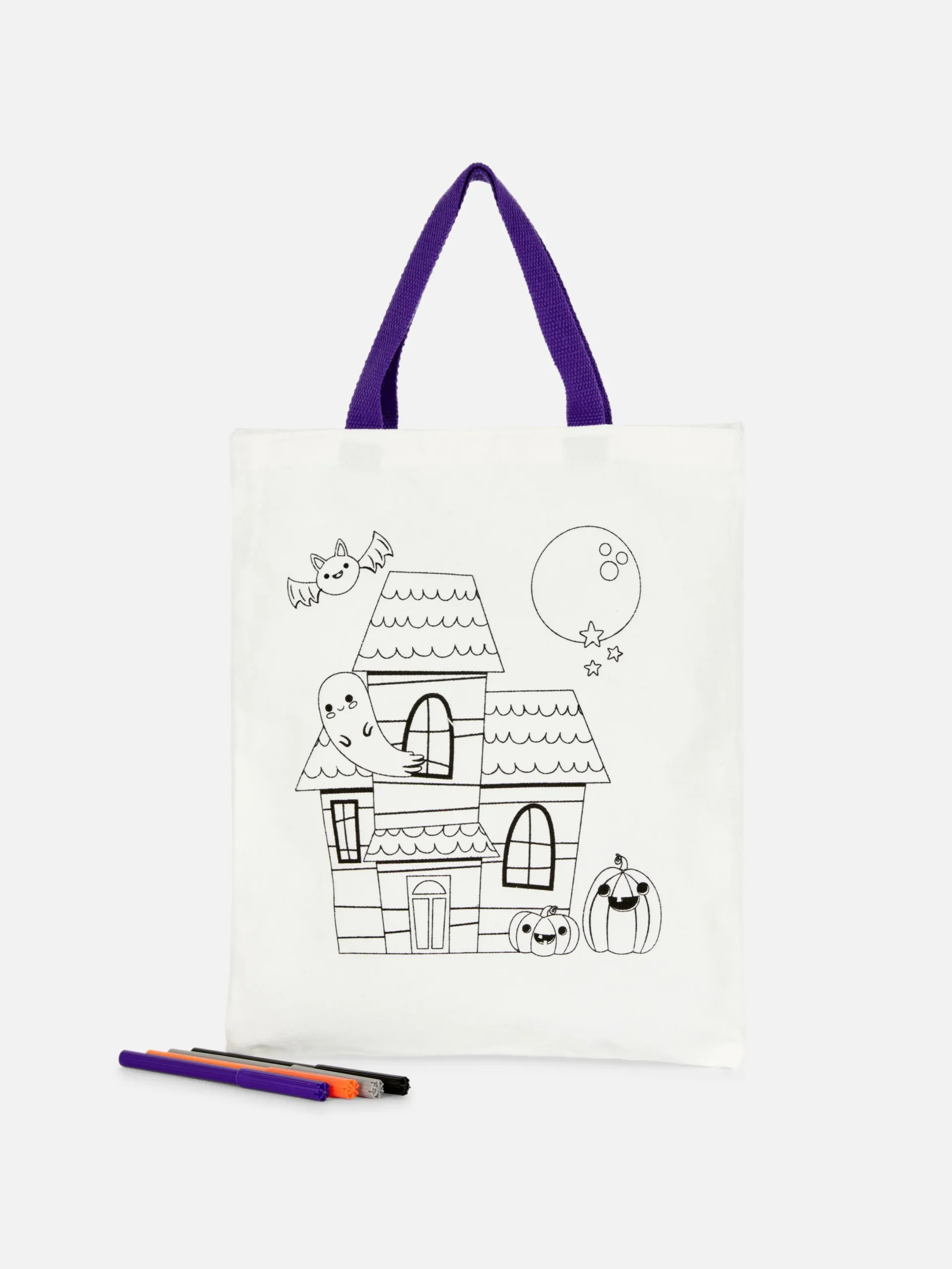 Niños Primark Decoración Y Regalos De Halloween|Manualidades|Bolsa De Halloween Para Colorear