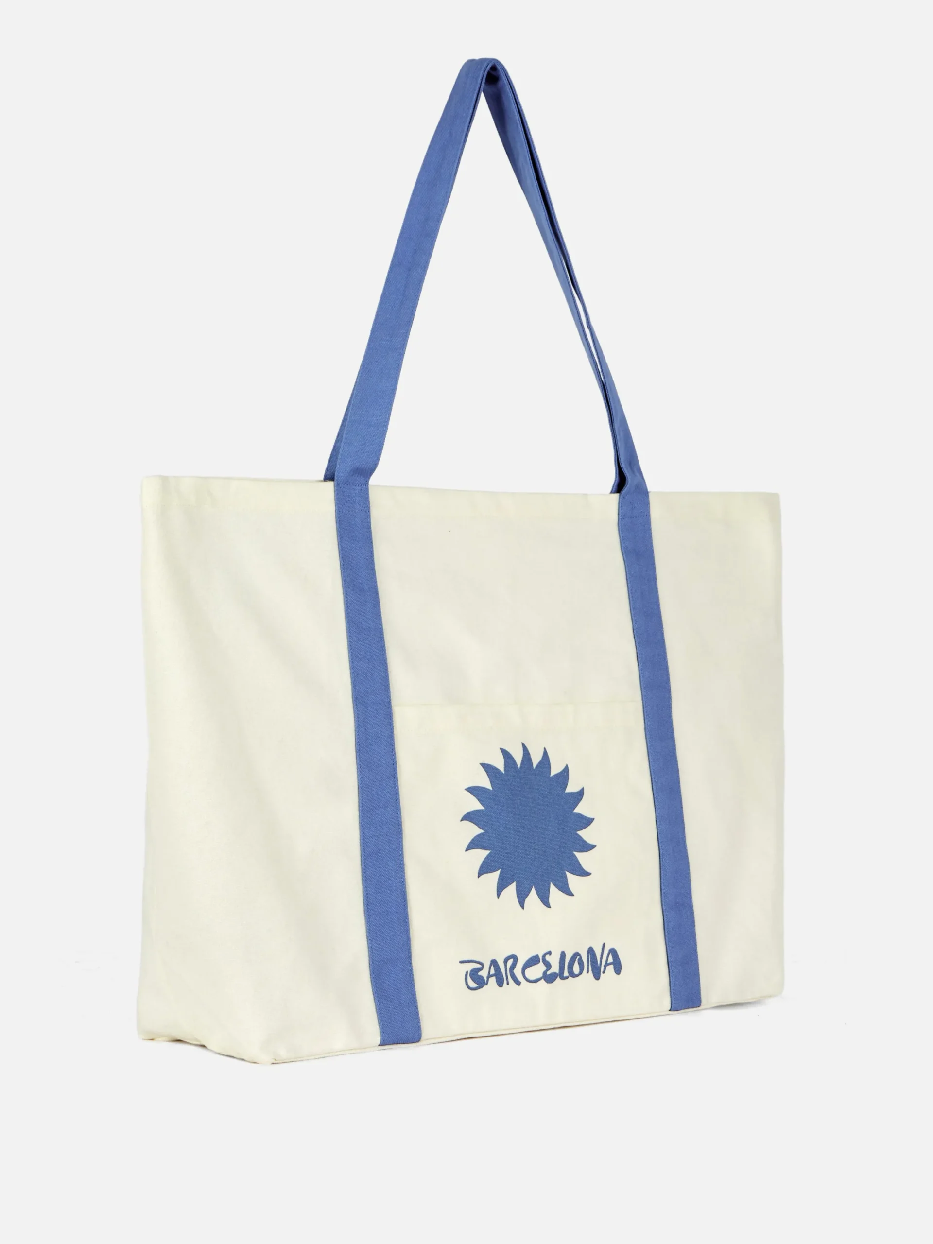 Primark Accesorios De Viaje|Bolso Shopper De Lona Extragrande Con Diseño Urbano