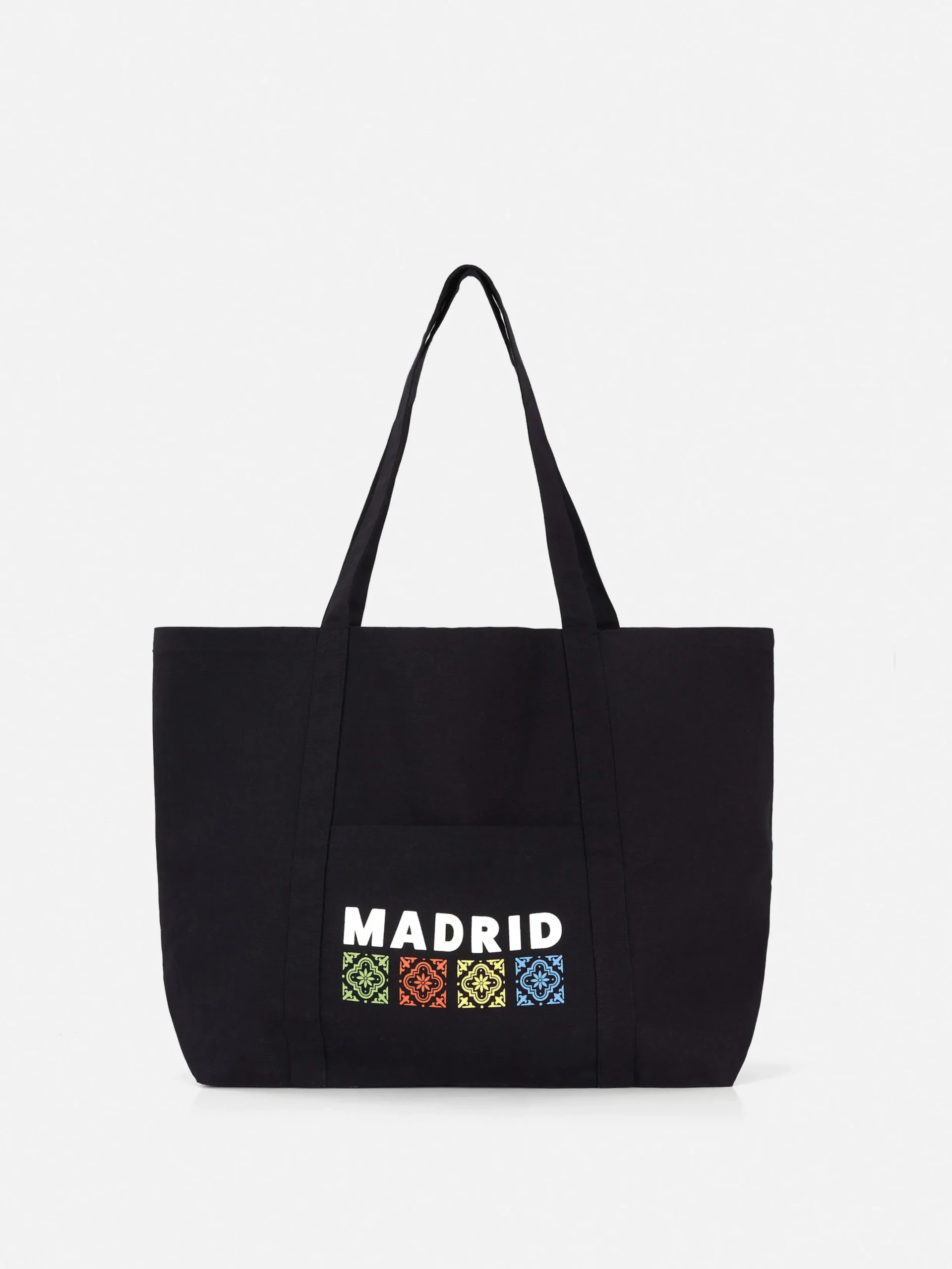 Primark Accesorios De Viaje|Bolso Shopper De Lona Extragrande Con Diseño Urbano