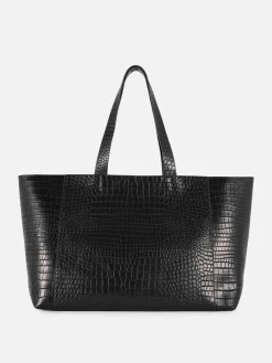 Mujer Primark Bolsos Y Monederos|Bolso Shopper Extragrande En Piel Sintética