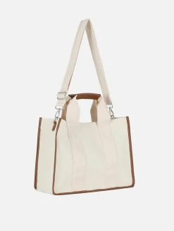 Mujer Primark Bolsos Y Monederos|Bolso Tote De Lona De Tamaño Medio