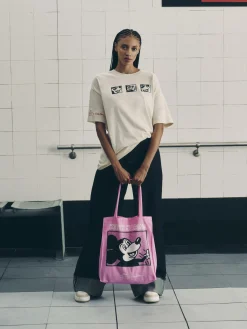 Mujer Primark Bolsos Y Monederos|Bolso Tote De Mickey Mouse De Keith Haring x Disney