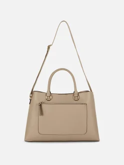 Mujer Primark Bolsos Y Monederos|Bolso Tote De Piel Sintética Con Bolsillo