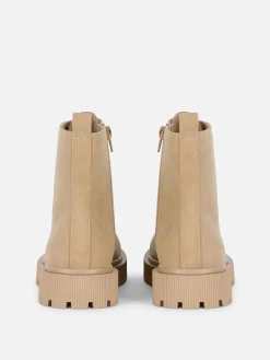 Niños Primark Botas Y Botas De Agua|Botas De Antelina Con Cordones