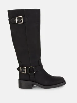Mujer Primark Botas|Botas De Motorista De Punta Cuadrada