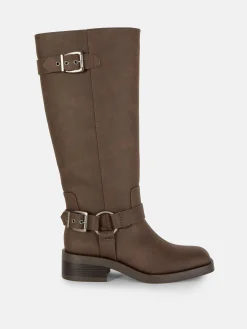 Mujer Primark Botas|Botas De Motorista De Punta Cuadrada