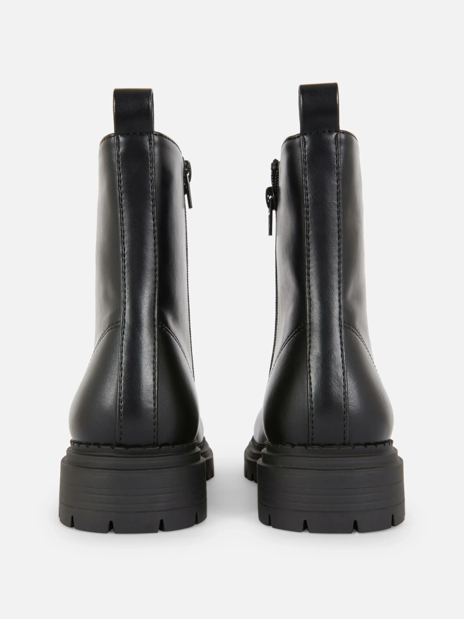 Mujer Primark Botas|Botas Moteras Con Cordones