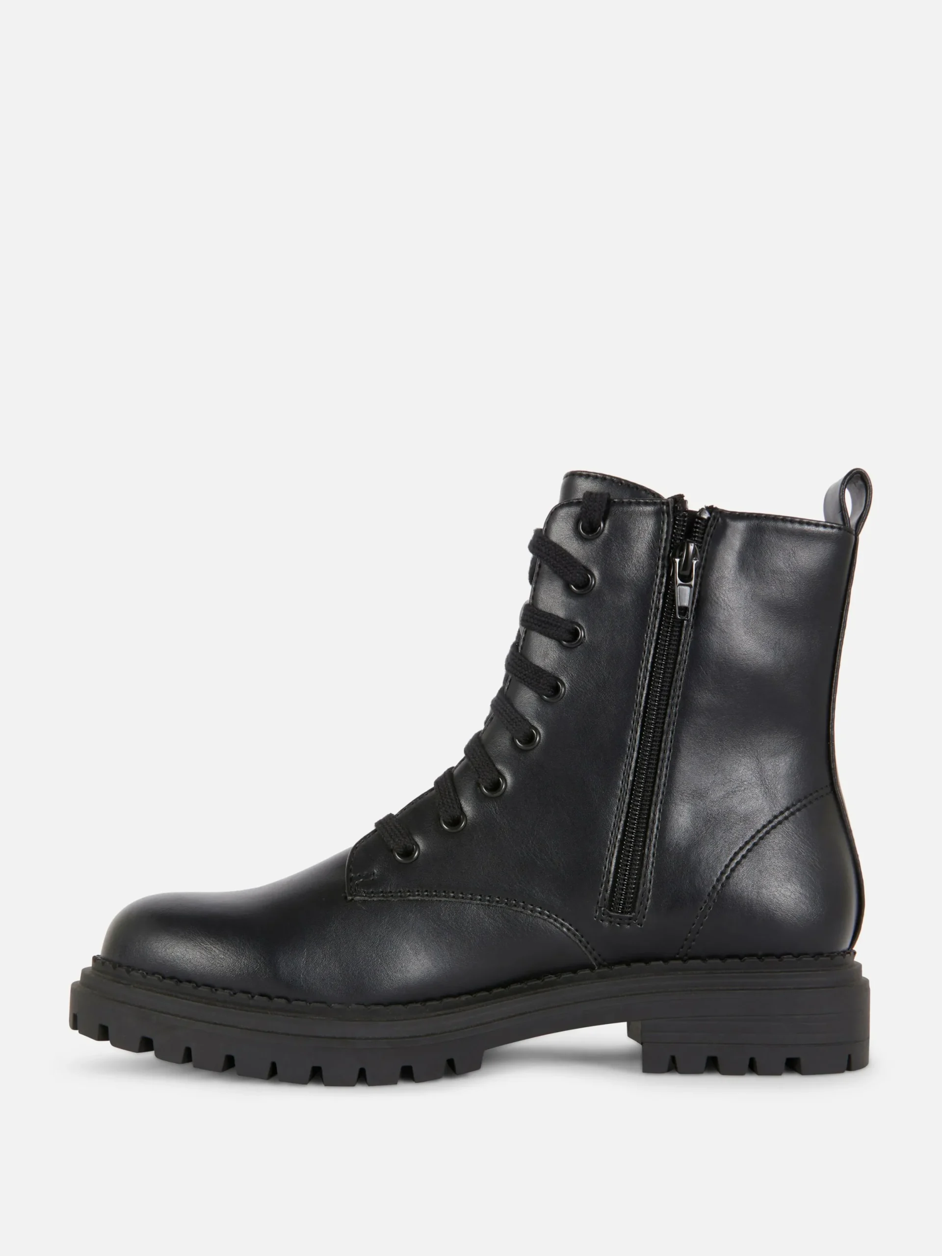 Mujer Primark Botas|Botas Moteras Con Cordones