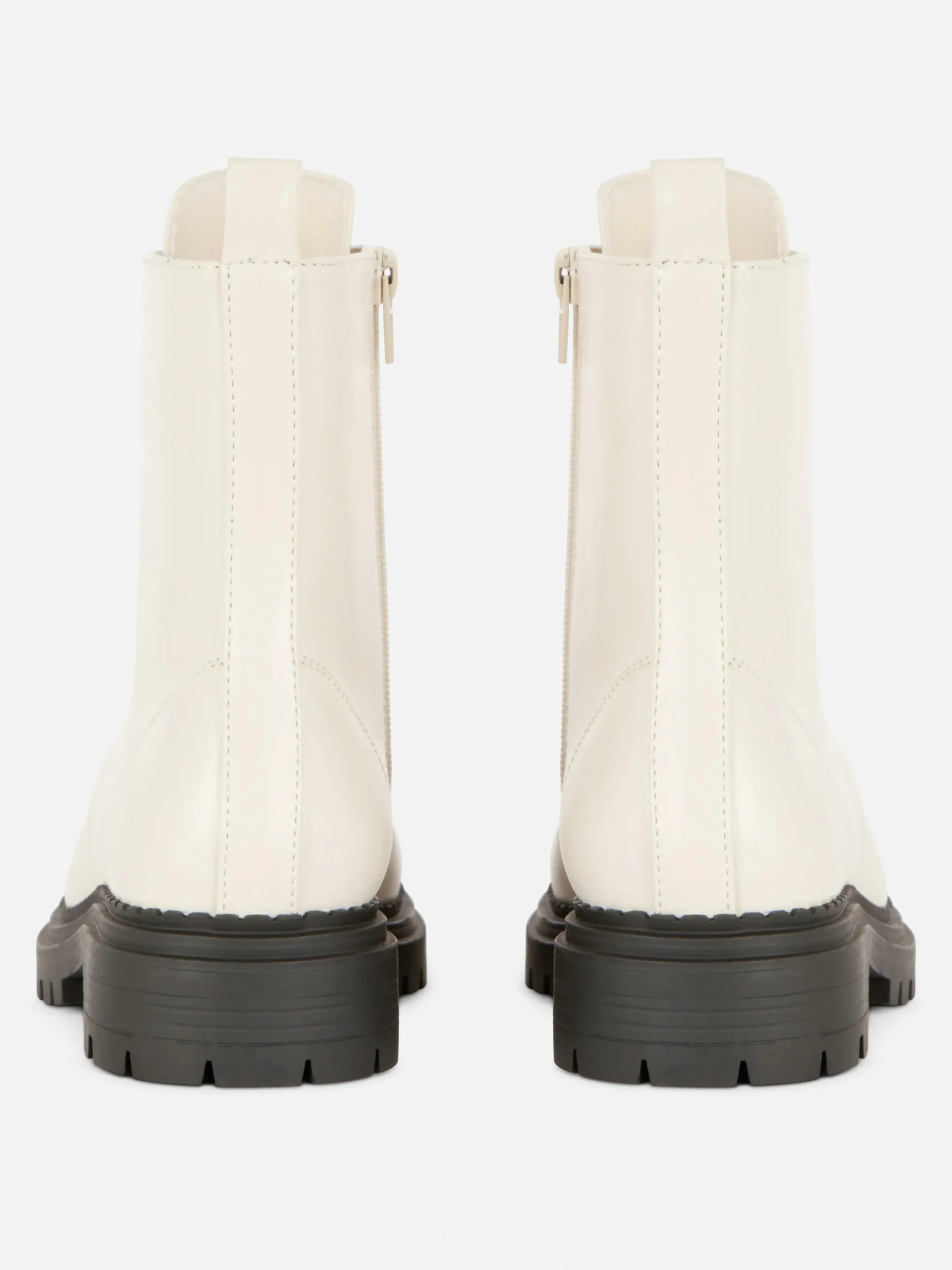 Mujer Primark Botas|Botas Moteras Con Cordones