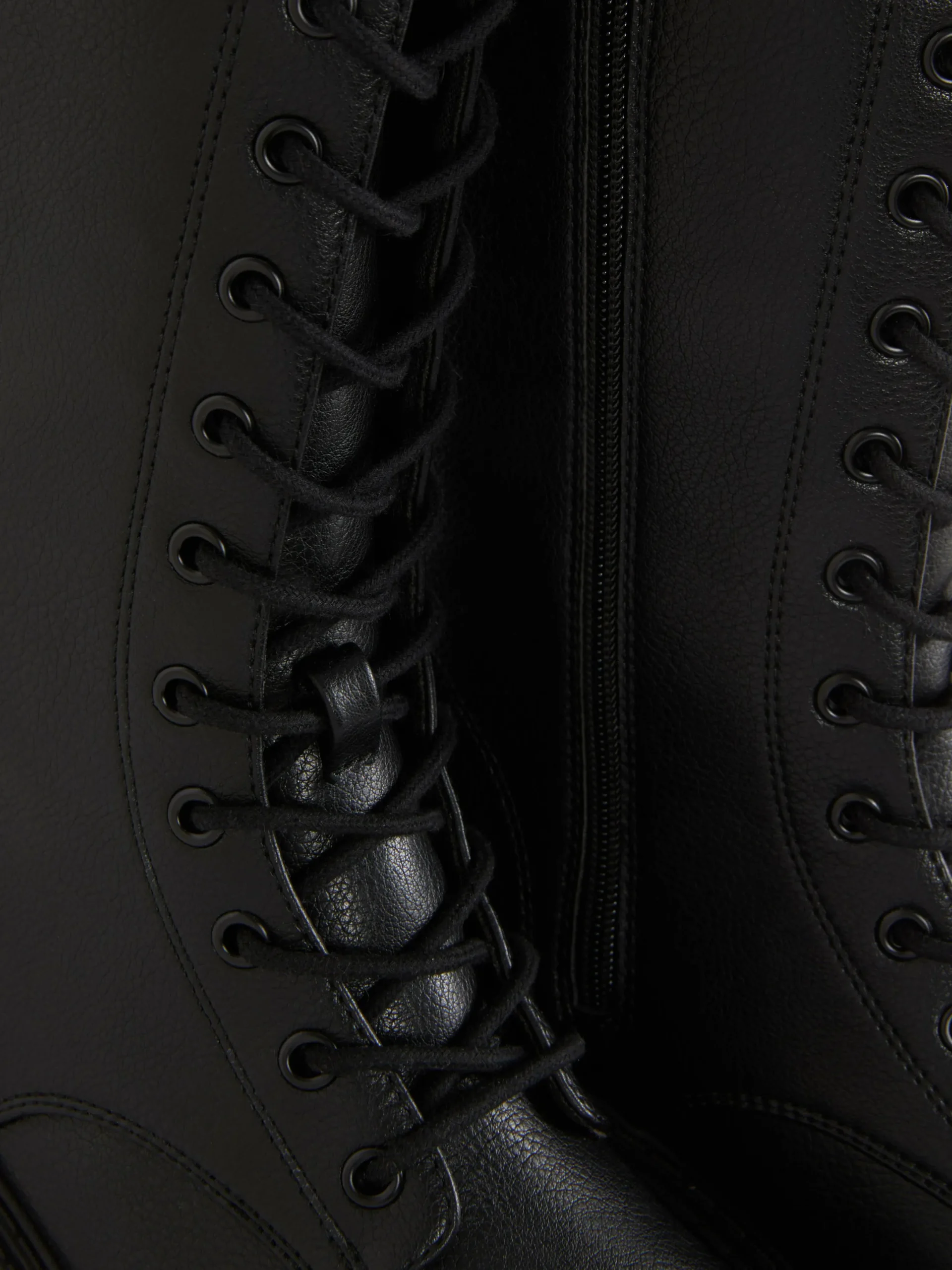 Mujer Primark Botas|Botas Moteras Gruesas Con Cordones