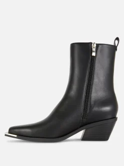 Mujer Primark Botas|Botas Vaqueras De Piel Sintética