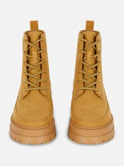 Mujer Primark Botas|Botines Con Cordones Y Suela De Goma