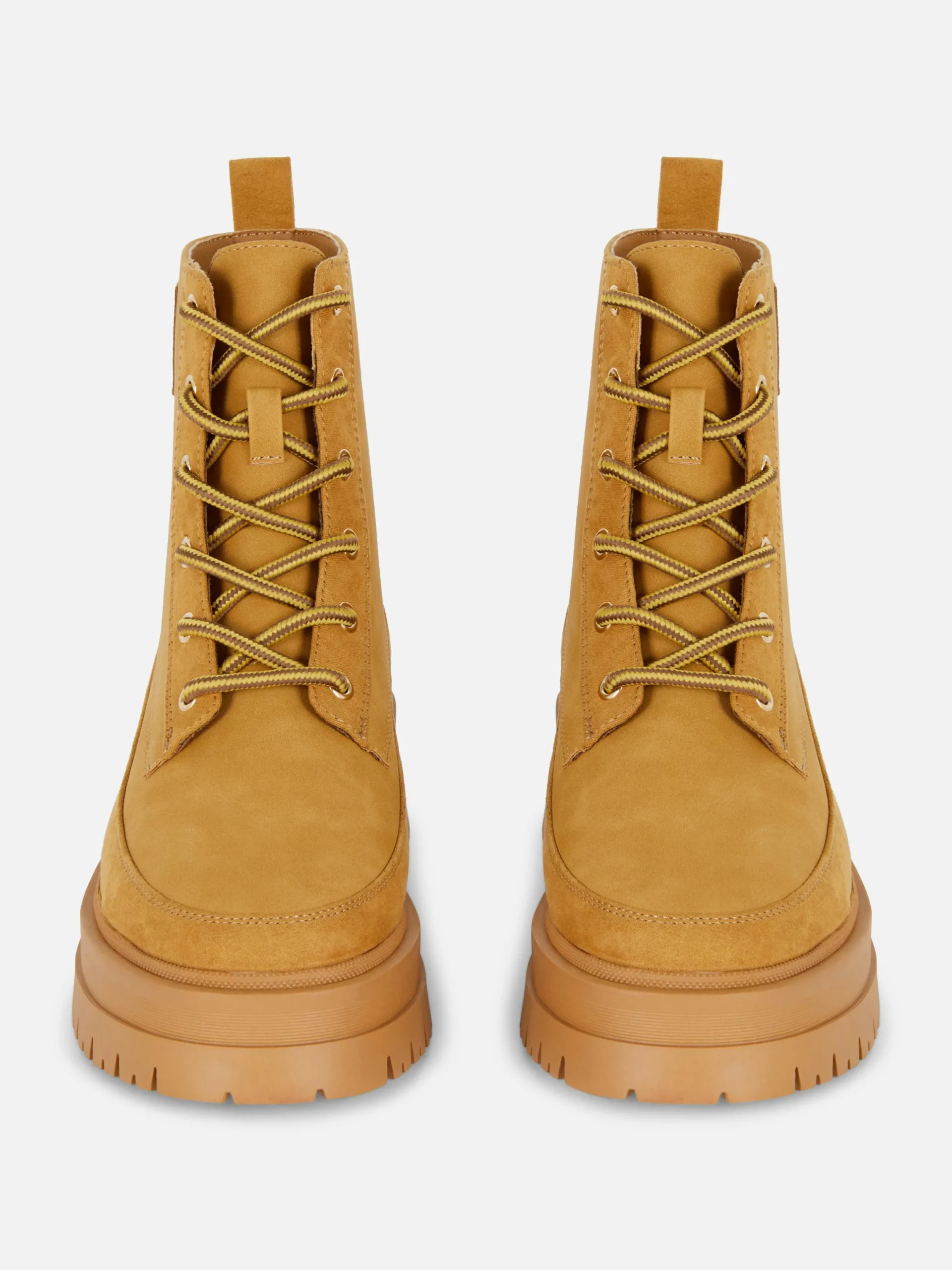 Mujer Primark Botas|Botines Con Cordones Y Suela De Goma