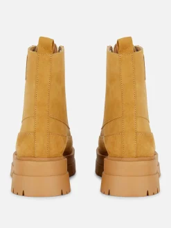 Mujer Primark Botas|Botines Con Cordones Y Suela De Goma