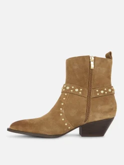 Mujer Primark Botas|Botines De Antelina Con Tachuelas De Rita Ora