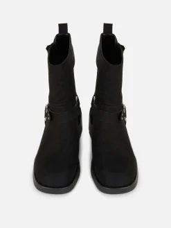 Mujer Primark Botas|Botines Moteros De Antelina